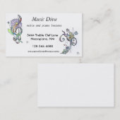 Visitenkarten:  Musikdiva Visitenkarte (Vorne/Hinten)