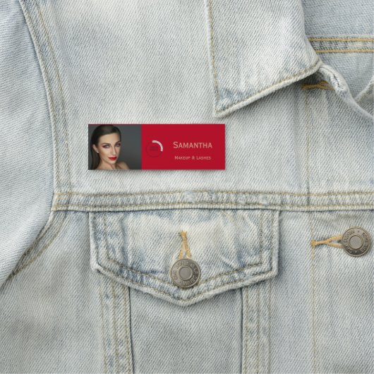 Visitenkarten-Name-Tag für Make-up Namensschild (Beispiel)