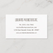 Visitenkarten Neon Color Block CEO Company Visitenkarte (Rückseite)