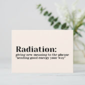 Visitenkarten - Neue Bedeutung für Strahlung Einladung (Stehend Vorderseite)