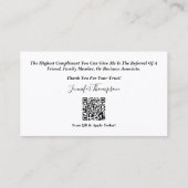 Visitenkarten, niedrigster Preis, beste Qualität Visitenkarte (Rückseite)