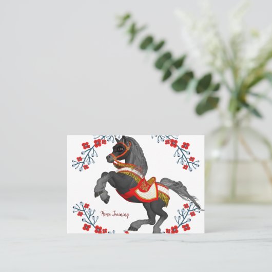 Visitenkarten, Pferdeausbildung Visitenkarte (Stehend Vorderseite)