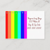 Visitenkarten, Pinguin Lazy Days Business Cards Visitenkarte (Rückseite)