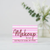 Visitenkarten, Pink und White Visitenkarten Visitenkarte (Stehend Vorderseite)