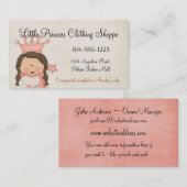 Visitenkarten Prinzessin-1 Kind Visitenkarte (Vorne/Hinten)