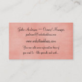 Visitenkarten Prinzessin-1 Kind Visitenkarte (Rückseite)