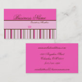 Visitenkarten Prinzessin-Pink Little Crown Visitenkarte (Vorne/Hinten)