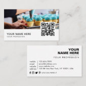 Visitenkarten QR Code Visitenkarte (Vorne/Hinten)