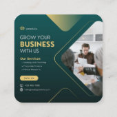 Visitenkarten Quadratische Visitenkarte (Rückseite)