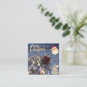 Visitenkarten Quadratische Visitenkarte (Stehend Vorderseite)