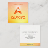 VISITENKARTEN QUADRATISCHE VISITENKARTE (Vorne/Hinten)