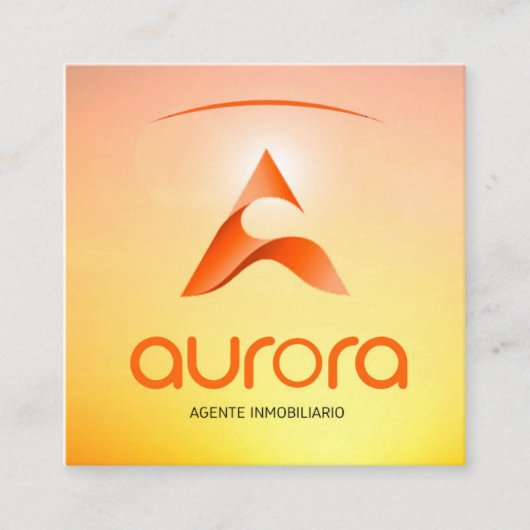 VISITENKARTEN QUADRATISCHE VISITENKARTE (Vorderseite)