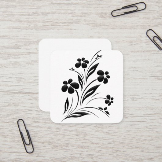 Visitenkarten Quadratische Visitenkarte (Vorderseite/Rückseite Beispiel)