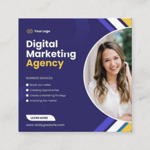 Visitenkarten Quadratische Visitenkarte