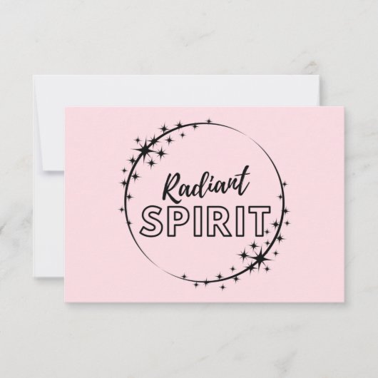 Visitenkarten - Radiant Spirit - Ermutigung Einladung (Vorderseite)
