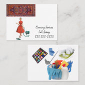 Visitenkarten, Reinigungsdienste Visitenkarte (Vorne/Hinten)