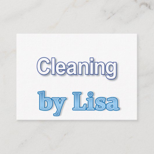 Visitenkarten, Reinigungsschweine Visitenkarte (Vorderseite)