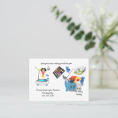 Visitenkarten, Reinigungsservice für Ladys Visitenkarte (Stehend Vorderseite)