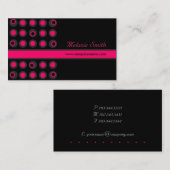 Visitenkarten - Retro Punkte Visitenkarte (Vorne/Hinten)