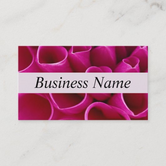 Visitenkarten - rosa Blossom-Design 2 Visitenkarte (Vorderseite)
