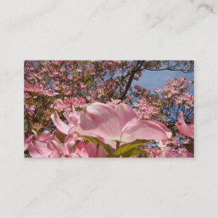 Visitenkarten Rosa Dogwood Blumen Frühling Mama Telefonnummerkarte