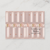 Visitenkarten, Rosa Glitzer Räume Ausstattung Visitenkarte (Vorderseite)