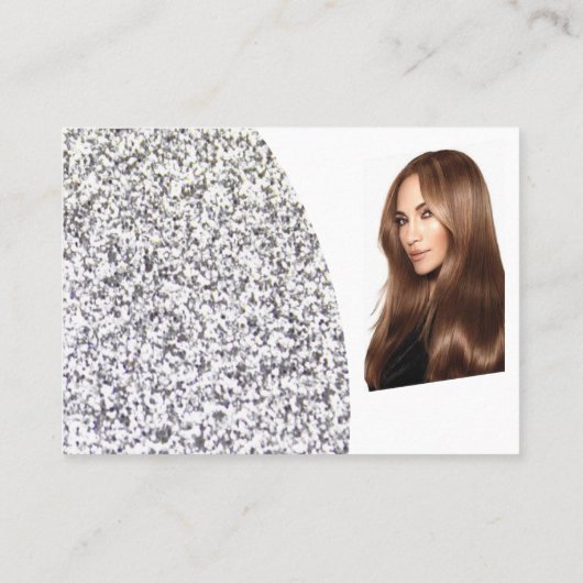 Visitenkarten, Rosa Glitzer Räume Ausstattung Visitenkarte (Rückseite)