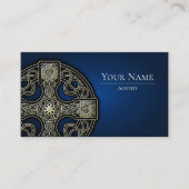 Visitenkarten rotes keltisches Kreuz Visitenkarte (Vorderseite)