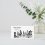 Visitenkarten-Schachbild Visitenkarte (Stehend Vorderseite)