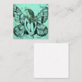 Visitenkarten, Schmetterlingsdame, Quadratische Visitenkarte (Vorne/Hinten)