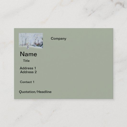 Visitenkarten SCHNEE-ENTWURF Visitenkarte (Vorderseite)