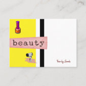 Visitenkarten, Schönheitssalon Visitenkarte (Vorderseite)