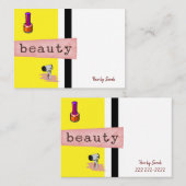 Visitenkarten, Schönheitssalon Visitenkarte (Vorne/Hinten)