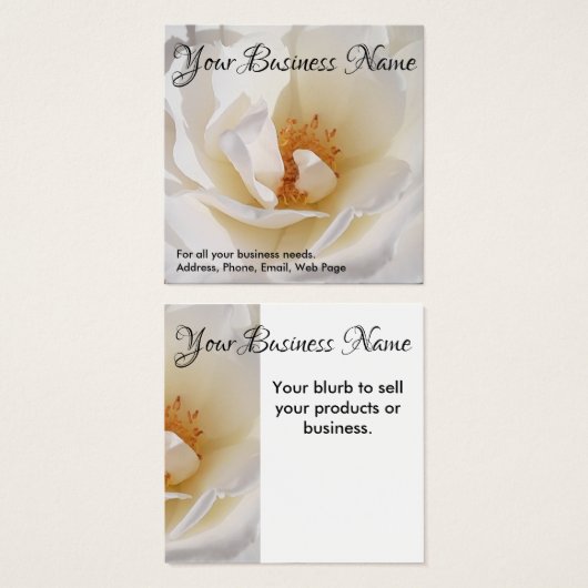 Visitenkarten - Selbstständige Werbeaktion (Vorne & Hinten)