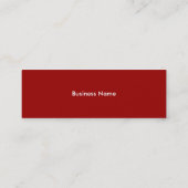 Visitenkarten-Skinny Mini Visitenkarte (Rückseite)