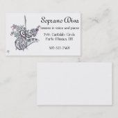 Visitenkarten:  Soprandiva Visitenkarte (Vorne/Hinten)