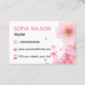 Visitenkarten Standard: 8,5 cm x 5,5 cm Visitenkarte (Rückseite)