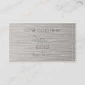 Visitenkarten "Steel" Visitenkarte (Vorderseite)