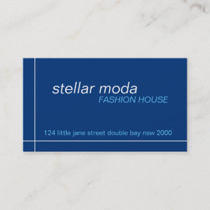 Visitenkarten > Sternmoda [Marine+Blau] Visitenkarte
