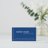 Visitenkarten > Sternmoda [Marine+Blau] Visitenkarte (Stehend Vorderseite)