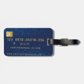 Visitenkarten-Stil Gepäckanhänger (Rückseite horizontal)