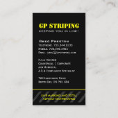 Visitenkarten Striping Company Visitenkarte (Rückseite)