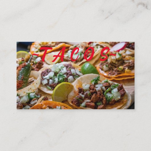 Visitenkarten Tacos Visitenkarte (Vorderseite)