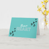 Visitenkarten - tapferes Herz Karte (Gelbe Blume)