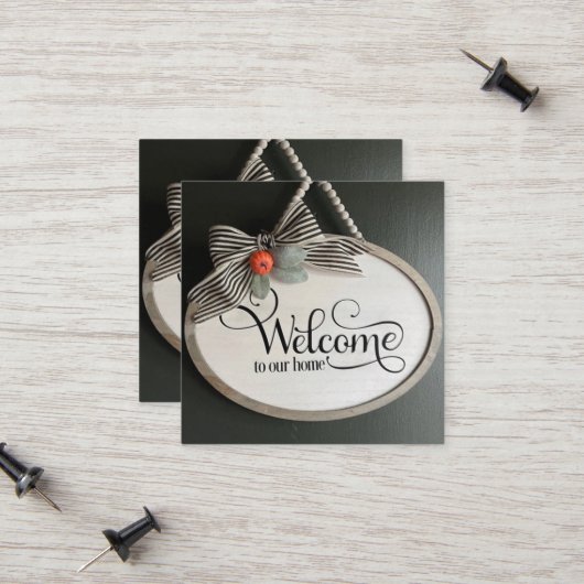 Visitenkarten Telefonnummerkarte (Vorderseite/Rückseite Beispiel)