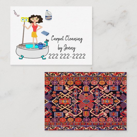 Visitenkarten, Teppichreinigung Visitenkarte (Vorne/Hinten)