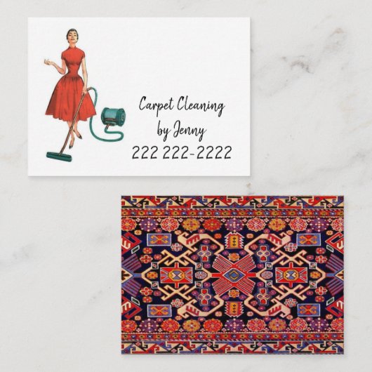 Visitenkarten, Teppichreinigung Visitenkarte (Vorne/Hinten)