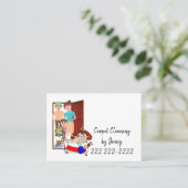 Visitenkarten, Teppichreinigung Visitenkarte (Stehend Vorderseite)