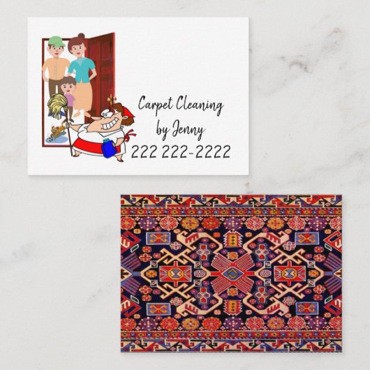 Visitenkarten, Teppichreinigung Visitenkarte (Vorne/Hinten)