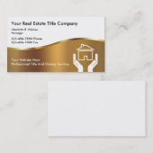 Visitenkarten Upscale Title Company Visitenkarte (Vorne/Hinten)